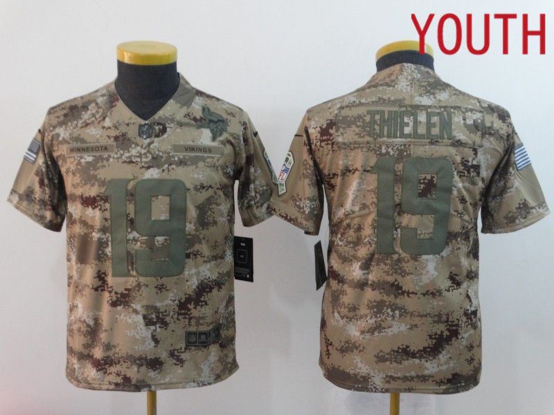 Youth Minnesota Vikings #19 Thielen Camo Nike Limited NFL Jersey->indianapolis colts->NFL Jersey